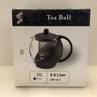 Service Ideas Tb600cc Glass Lined Tea Ball With Removable Basket