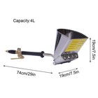 Ym-8876 4-jet Stucco Hopper Sprayer 4l Cement Plaster Mortar Gun