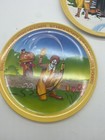 1977 2 Vintage Mcdonald s Ronald Mcdonald Spring  Winter  Plastic Plates