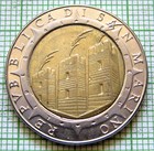 San Marino 1992 500 Lire  Discovery Of America 500th Anniversary Bi-metallic Unc
