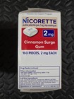 Nicorette Nicotine Gum 2mg Stop Smoking Aid 160 Ct Coated Cinnamon Surge 11 2027
