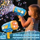 Bubble Gun  125 Holes Bubble Machine With Lights  Bubble Guns For    