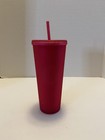 Starbucks 2023 Hot Pink Soft Touch Studded Tumbler Venti 24oz Cold Cup Brand New