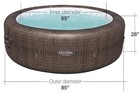 Saluspa St Moritz Replacement Airjet Inflatable Hot Tub Only  85  X 85  X 28 