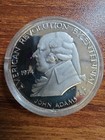Bicentennial 1974 John Adams Medal Sterling Silver Ng726-294