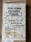 Vintage New Bell Telephone Payphone Booth Sign Label 8 5x4 25  Iridescent Phone