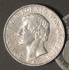 German States 1862-b Saxony-albertine Thaler Vf xf Km  1212  900 Silver