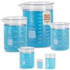 Karter Scientific Low Form Glass Beaker 6 Piece Set 10  50  100  250  500  1000