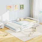 Naizea Floor Bed For Kids With Slats   Guardrail Montessori Floor Bed With Door