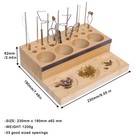 Fly Tying Fishing Kit Tool Organizer - Wooden Fly Fishing Desk