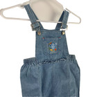 Vintage Le Top Kids Vegetables Garden Denim Overalls Size 4t