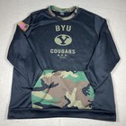 Nike Byu Cougars Football Sweater Mens 3xl Black Camo Usa Flag Team Issued
