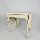 Antique Drop-leaf Walnut Kitchen Work Table Sewing Crafts End Painted Primitive