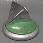 Vintage 1930s R r  Hutcheson Art Deco Mid Century Green Metal Desk Pen Holder