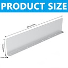 8 Pcs Gutter Valley Splash Guard straight Rain Diverter Roofing Gutter Guards ra