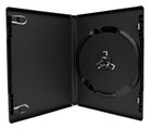 50 Ultra Premium Standard Black Single Dvd Cases 14mm 90g   100 Opp Bags