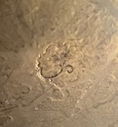 Antique Hand Engraved Brass Tray Islamic Moroccan Ottoman C 1880   1920   21 5   