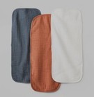 Cloud Island 3pk X 2 Muslin Burp Cloths Nwt