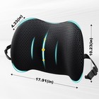 Bymecost Lumbar Support Pillow For Car  Memory Foam Car Seat Back Support Pil   