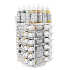 Evemodel 6-tier Spinning Paint Organizer Rack For 48 Bottles  Rotating Tower