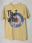 2008 Live Nation The Who T Shirt Mens Medium Yellow Distressed Rock Music Retro
