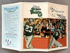 1975 Saskatchewan Roughriders Canadian Football League Pocket Schedule