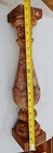Antique Vtg Cast Iron Newel Post 20 3 8  Long  Intricate Floral Leaves Designs
