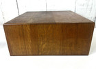 Antique Imperial 2 Drawer Oak Library Card File Index  Vintage Wooden Recipe Box