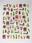 3d Grinch Themed Christmas Nail Art Stickers
