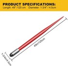 49  Square Hay Bale Spear Quick Attach Spike Fork Tine With 2 Stabilizer Spears