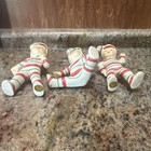 Set Of Reproduction Geo Z  Lefton Candy Cane Pixie Elves Figurines