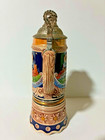 Vintage Dbgm Dritter Mann German Beer Stein 9 5    Pewter Lidded 