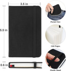 Pocket Dotted Notebook  2-pack Dot Grid Notebook  Dotted Journal With Stickers 