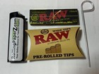 Master Blaster Smoker Power Hitter  raw Rolling Papers  Wide Tips  Poker lighter