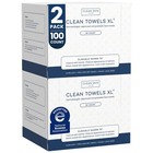 Ultra Soft Disposable Face Towels - 100  Biobased Makeup Remover Wipes  50 Ct X