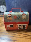 Vintage Fisher-price Red And Blue Toy Barn Lunchbox  1960   s