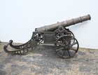 Cast Iron English Cannon Vintage Garden Salvage