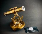 5   Vintage Brass Theodolite Alidade Compass - Antique Survey Transit Telescope