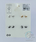 New Claire   s Sensitive Solutions Cross Dangle Earring Set     4 Pairs Gold Silver
