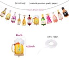 12 Foil Balloons Champagne  Bottle  Glass  Wine  Whiskey  Beer  Foil Balloons 