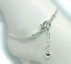 Women s 925 Sterling Silver Anklet Chain Foot Ankle Fashion Bracelet  ab34