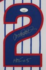 Ryne Sandberg Autographed   Framed White Chicago Jersey Jsa Certified
