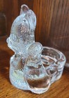Cat Kitten Partylite Clear Glass Tealight Or Votive Candle Holder