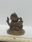 Antique Ganesh Elephant Hindu Hinduism God Statue Figure Metal Nepal  4