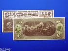 Reproduction  100 1875 National Bank Note Us Paper Money Currency Copy