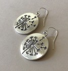 New Dandelion Sundance Charm Handmade Sterling Silver Artisan Jewelry Earrings