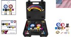 Hvac Refrigerant Manifold Gauge Set For R134a R410a R22 Auto Charging And Dia   