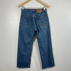 Vtg  Levi s 565 Orange Tab Jeans Wide Leg  Student Fit 28x28 Medium Wash Raw Hem