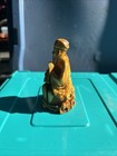 Vintage Stone Hand Carved Oriental  Asian Wise Man Figurine 3