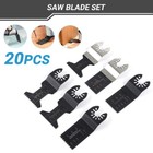20pcs Oscillating Multi Tool Saw Blades Wood Metal Cut Cutter For Dewalt Fein Us